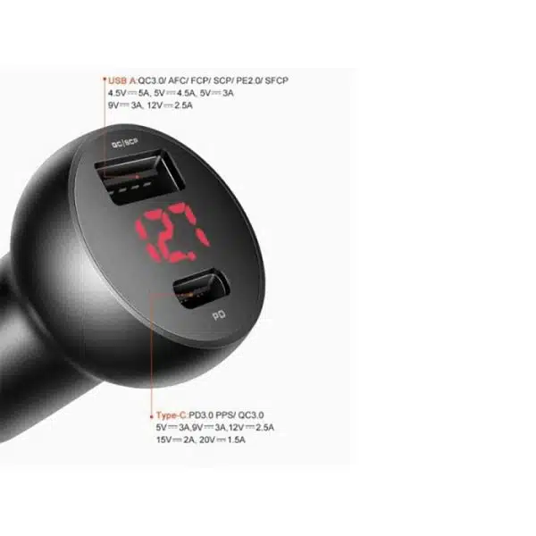 شارژر فندکی مک دودو CC-6810 با نمایشگر