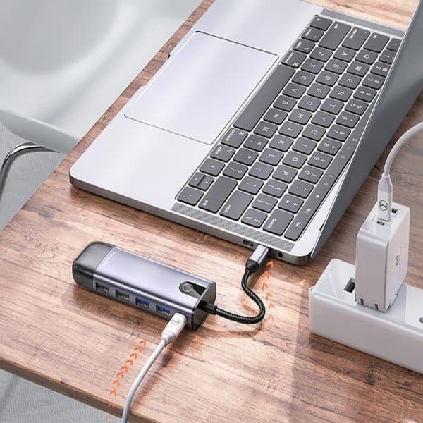 هاب 10 پورت USB-C مک دودو مدل HU-7420